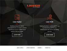 Tablet Screenshot of listertechnologies.com